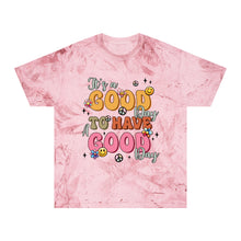 Load image into Gallery viewer, Positive Vibes Unisex Color Blast T-Shirt - "It's a Good Day"