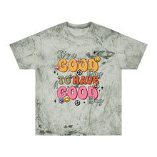 Load image into Gallery viewer, Positive Vibes Unisex Color Blast T-Shirt - "It's a Good Day"