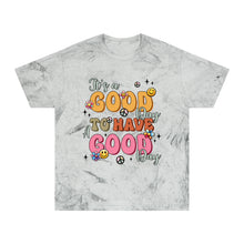 Load image into Gallery viewer, Positive Vibes Unisex Color Blast T-Shirt - "It's a Good Day"