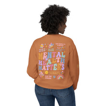 Load image into Gallery viewer, Unisex Crewneck Sweatshirt - Mental Health Matters, End the Stigma Design
