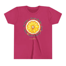 Load image into Gallery viewer, Youth Short Sleeve Tee - "Squeeze the Day" Lemon Design