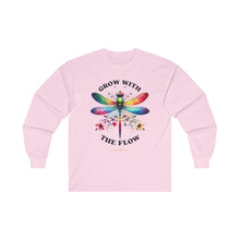 Load image into Gallery viewer, Grow With The Flow Long Sleeve Tee - Unisex Cotton Shirt for Nature Lovers
