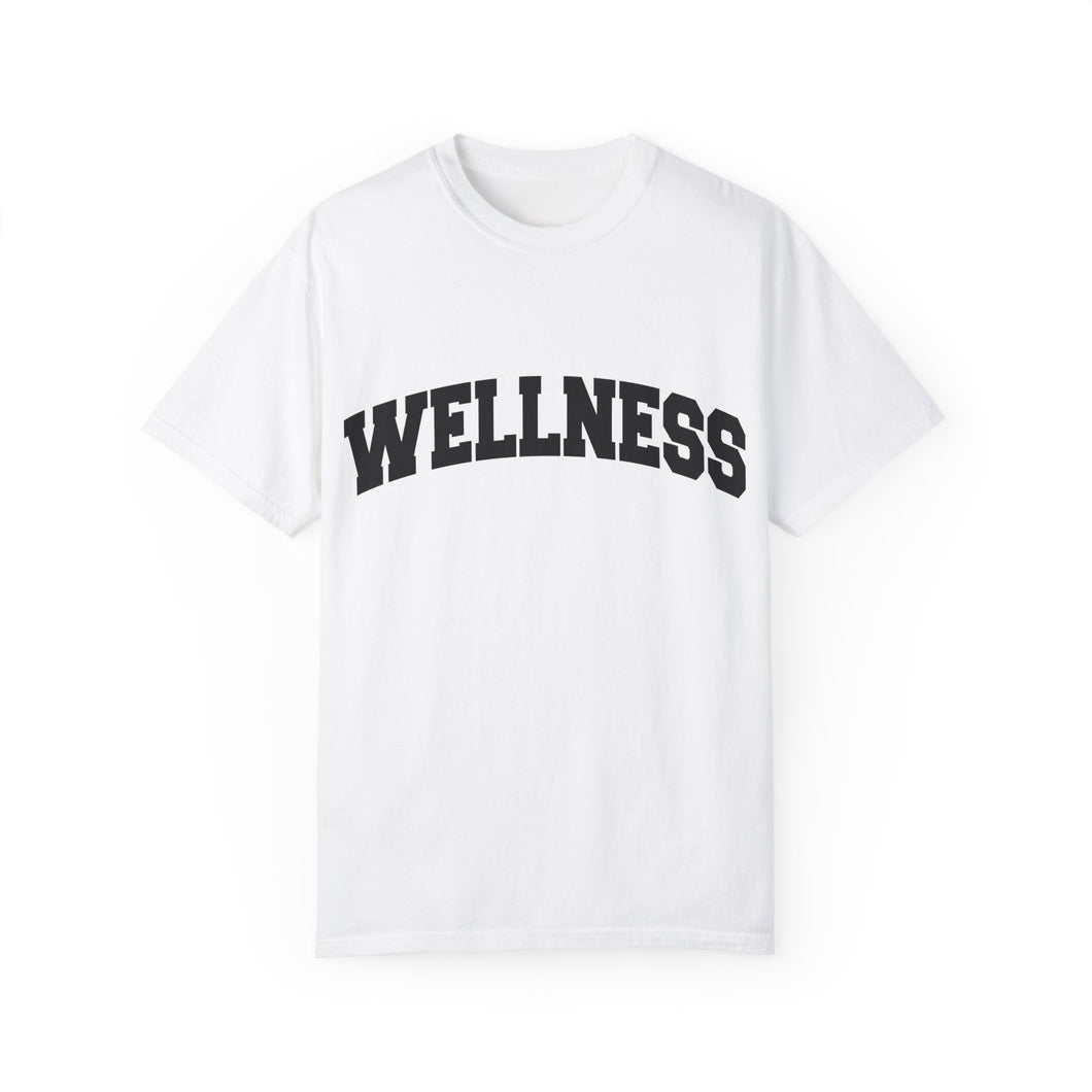 Wellness Unisex Garment-Dyed T-Shirt - Relaxed Fit Apparel for Self-Care and Mindfulness