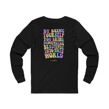 Load image into Gallery viewer, Be Kind to Yourself Long Sleeve Tee - Inspirational Unisex Jersey Shirt for Self-Care and Positive Vibes
