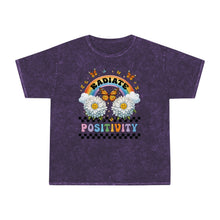 Load image into Gallery viewer, Radiate Positivity Mineral Wash Unisex T-Shirt - Vibrant Casual Wear
