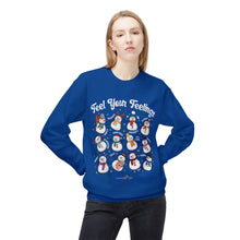 Load image into Gallery viewer, Feel Your Feelings Snowman Sweatshirt - Unisex Midweight Crewneck
