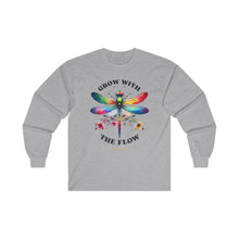 Load image into Gallery viewer, Grow With The Flow Long Sleeve Tee - Unisex Cotton Shirt for Nature Lovers
