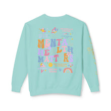 Load image into Gallery viewer, Unisex Crewneck Sweatshirt - Mental Health Matters, End the Stigma Design
