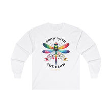 Load image into Gallery viewer, Grow With The Flow Long Sleeve Tee - Unisex Cotton Shirt for Nature Lovers
