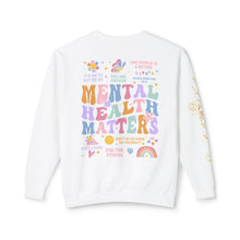 Load image into Gallery viewer, Unisex Crewneck Sweatshirt - Mental Health Matters, End the Stigma Design
