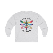 Load image into Gallery viewer, Grow With The Flow Long Sleeve Tee - Unisex Cotton Shirt for Nature Lovers
