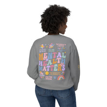 Load image into Gallery viewer, Unisex Crewneck Sweatshirt - Mental Health Matters, End the Stigma Design
