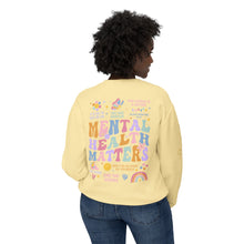 Load image into Gallery viewer, Unisex Crewneck Sweatshirt - Mental Health Matters, End the Stigma Design
