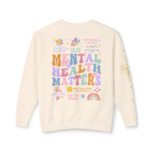 Load image into Gallery viewer, Unisex Crewneck Sweatshirt - Mental Health Matters, End the Stigma Design
