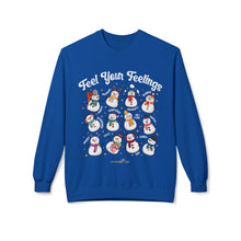 Load image into Gallery viewer, Feel Your Feelings Snowman Sweatshirt - Unisex Midweight Crewneck
